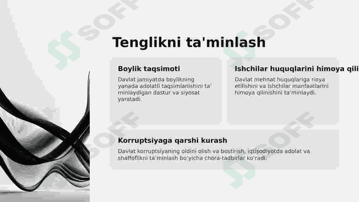 iqtisodiyotni tartibga solishda davlatning vazifalari 3