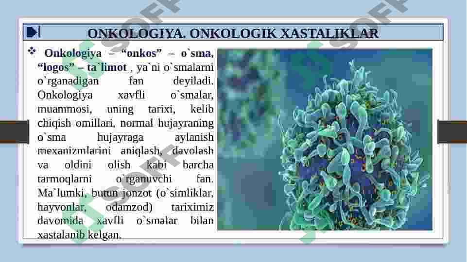 ONKOLOGIK XASTALIKLAR BILAN OG’RIGAN BEMORLAR PARVARISHI XUSUSIYATLARI 3