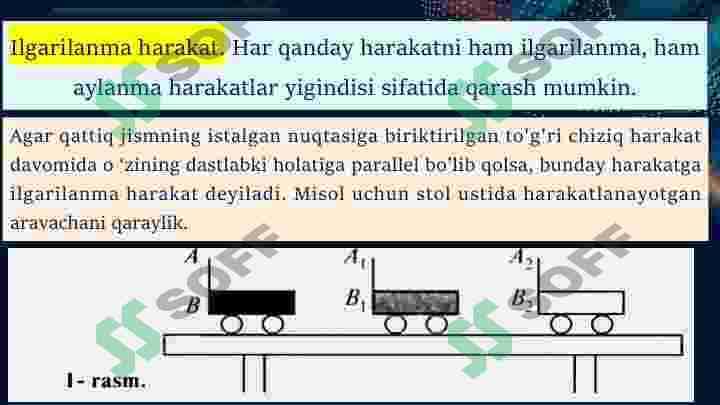 Ilgarilanma va aylanma harakatlarni tavsiflovchi kattaliklarni solishtirish 3