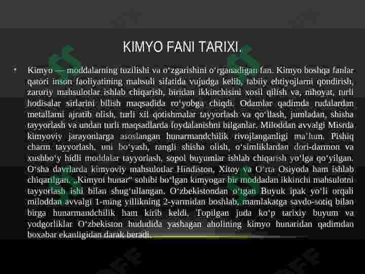 Umumiy kimyo tarixi 3