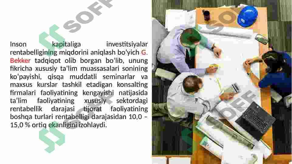 MILLIY INSON KAPITALIGA INVESTITSIYA SAMARADORLIGINI TAHLIL QILISH 3