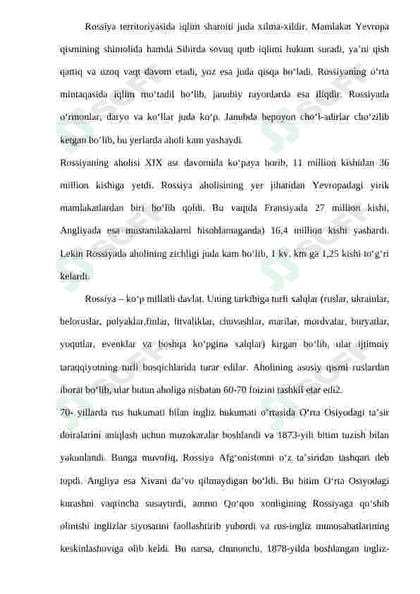 Rossiya imperiyasining aholini ko‘chirish siyosati va uning mohiyati 3