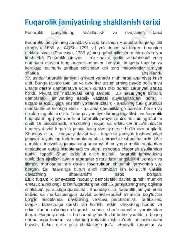O'zbekistonda fuqarolik jamiyatining shakllanishi va rivojlanishi 3