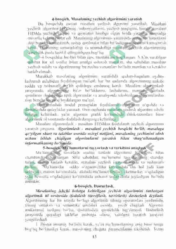 MATEMATIK VA AXBOROTLI MODELLASHTIRISH     MATEMATIK MODELINI QURISH METODLARI 3