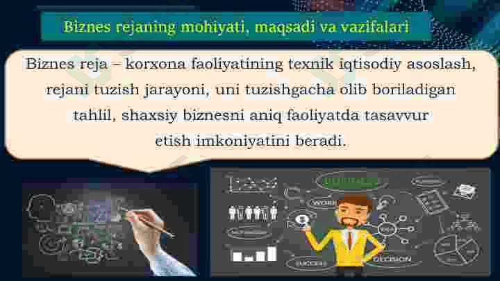 Biznes reja tuzish bosqichlari va shart-sharoitlari 3