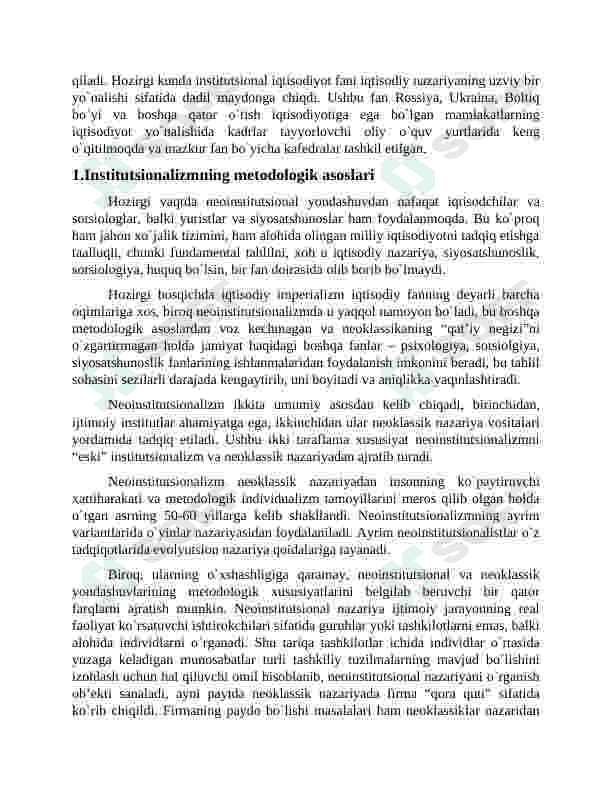 O'zbekiston iqtisodiyotini institutional rivojlantirish yo'nalishlari 3