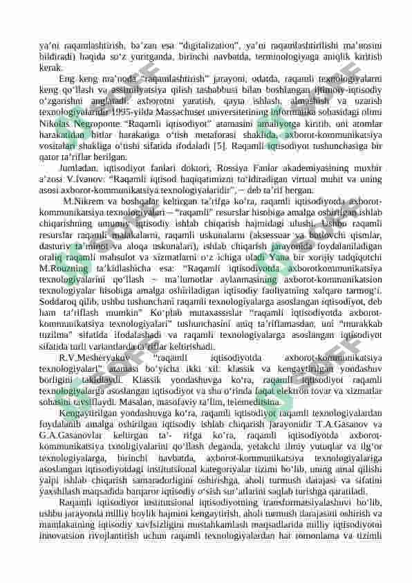 IQTISODIYOTNING BARCHA SOHALARINI RAQAMLI TEXNOLOGIYALAR ASOSIDA YANGILASH ZARURIYATI 3