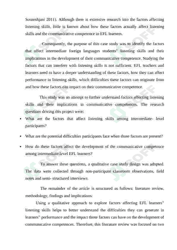 Factors that Promote Effective Listening to learner of B1 level 3