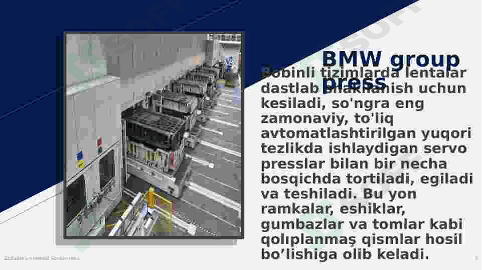 BMW va UzAutoMotors. Avtomobil  ishlab chiqarish 3