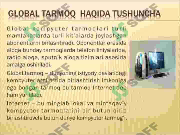 Internet imkoniyatlari 3