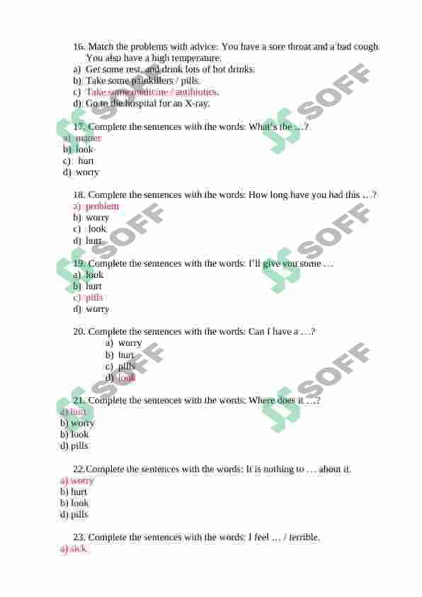 General questions 3
