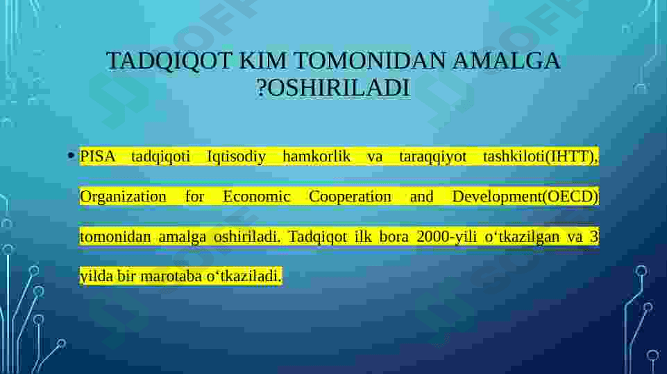 PISA va TIMSS xalqaro baholash tizimlari 3