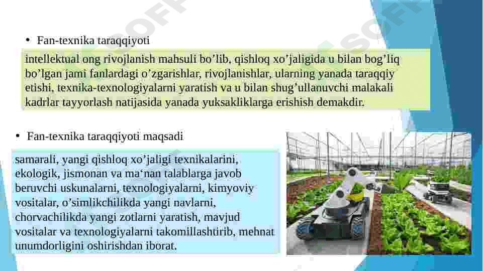 Qishloq xo’jaligida innovatsion texnologiyalar va ularning samaradorli 3