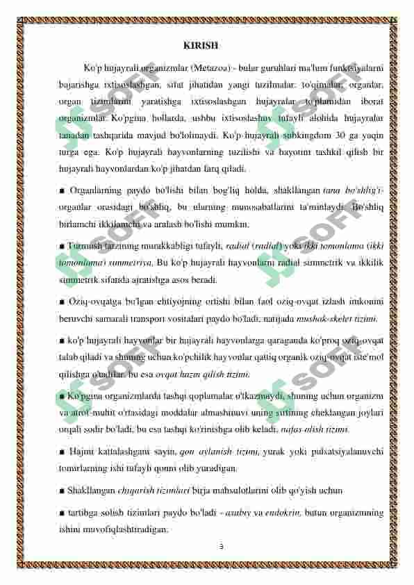 Ko'p hujayrali hayvonlar kelib chiqish nazariyalari 3