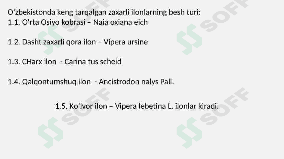 Tibbiyotda ahamiyatga ega zaharli hayvonlar 3