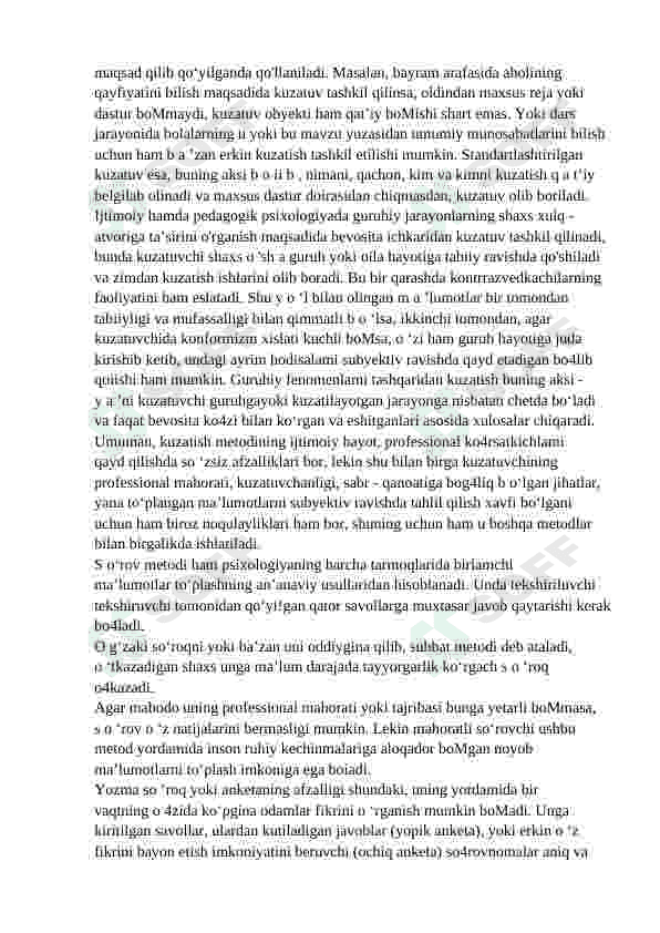 KASBIY  PSIXOLOGIYADA QO‘LLANILADIGAN ZAMONAVIY METODLAR VA ULARNI TADBIQ ETISH IMKONIYATLARI 3