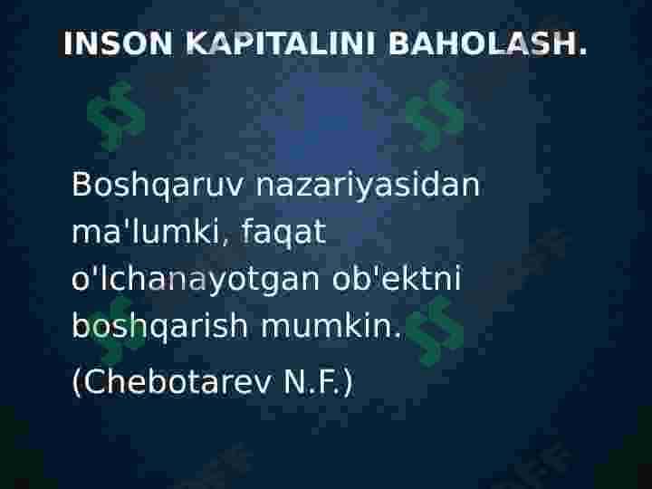 Inson kapitalini baholash: yondashuvlar va usullarni tahlil qilish 3