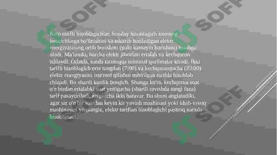 Ko'p tarifli bir fazali va ko`p tarifli uch fazali hisoblagichlar 3
