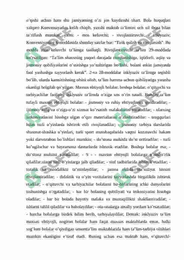 Inklyuziv va birgalikda o‘qitish: ularning asosiy farqlarini asoslash 3