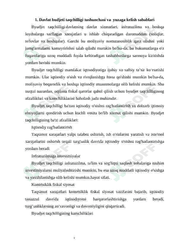 Davlat budjeti taqchilligi, yuzaga kelish sabablari va bartaraf etish yo‘llari 3