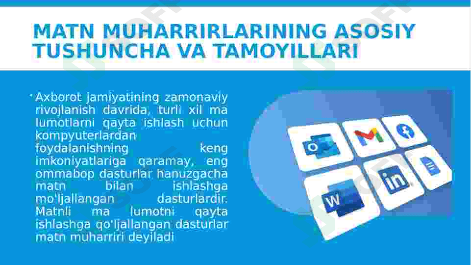 Matn muharrirlarining asosiy tushuncha va tamoyillar 3