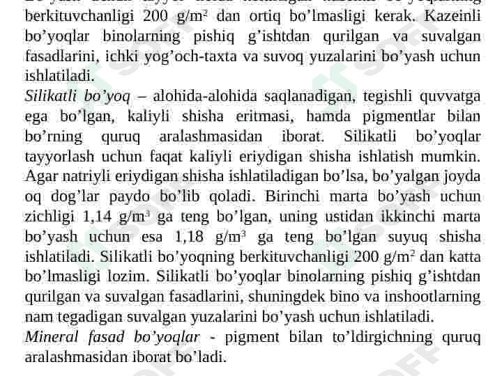 LOK-BO‘YOQ MATERIALLARINING TURLARI 4