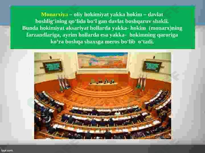 Davlatning boshqaruv  shakli 4