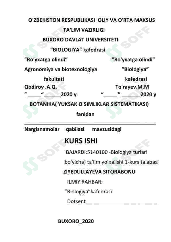 Nargisnamolar qabilasi 4