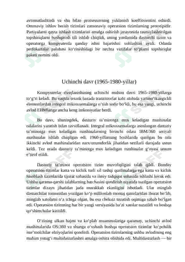 Operatsion tizimlar tarixi 4