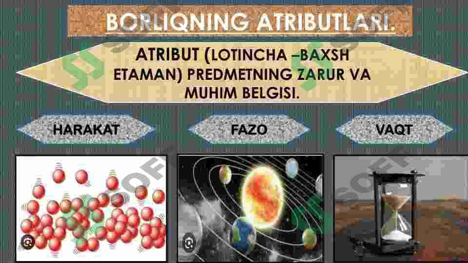 BORLIQ VA YO'QLIK DIALEKTIKASI 4