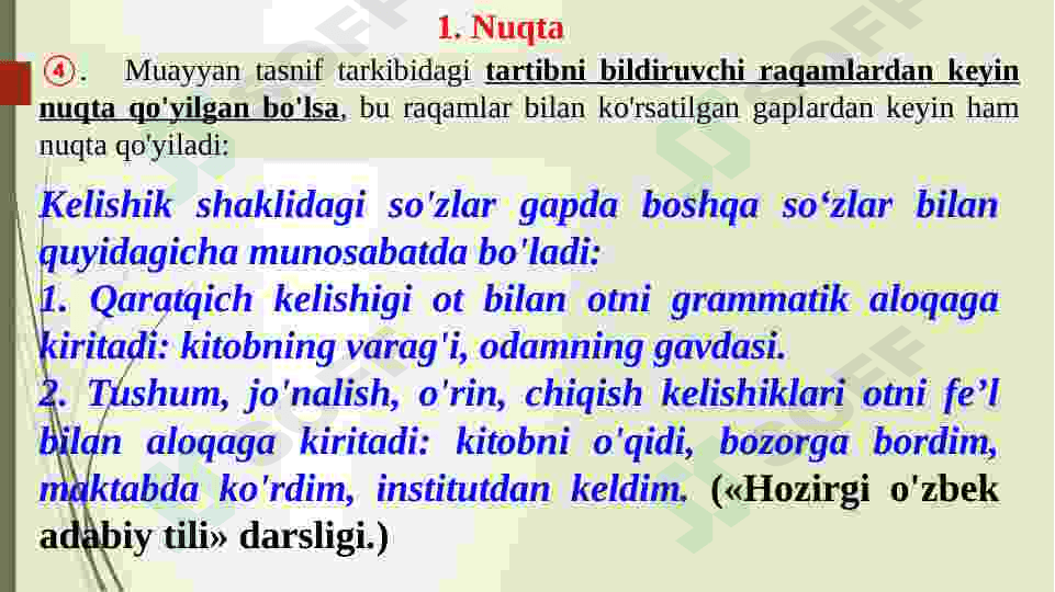 Nuqta,So’roq,Ko’p nuqta,Undov haqida umumiy tushuncha. 4
