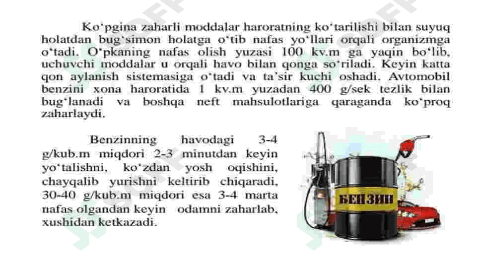 laboratoriya havosida zaharli moddalar bug'i borligini aniqlash 4