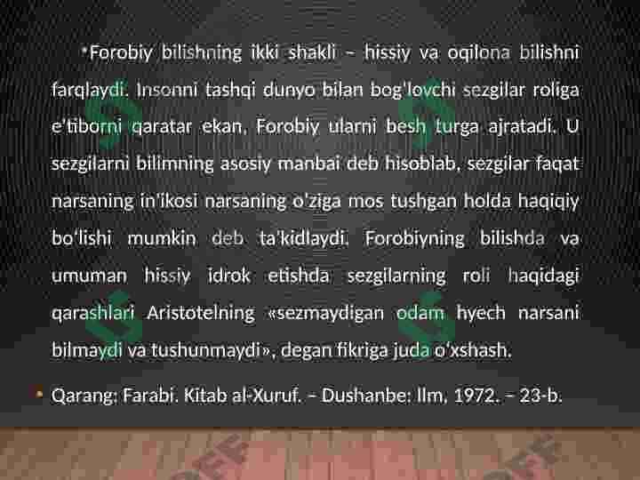 Hissiy, emperik, nazariy, mantiqiy va intuitiv bilish darajalarining o'zaro aloqasi va farqi 4