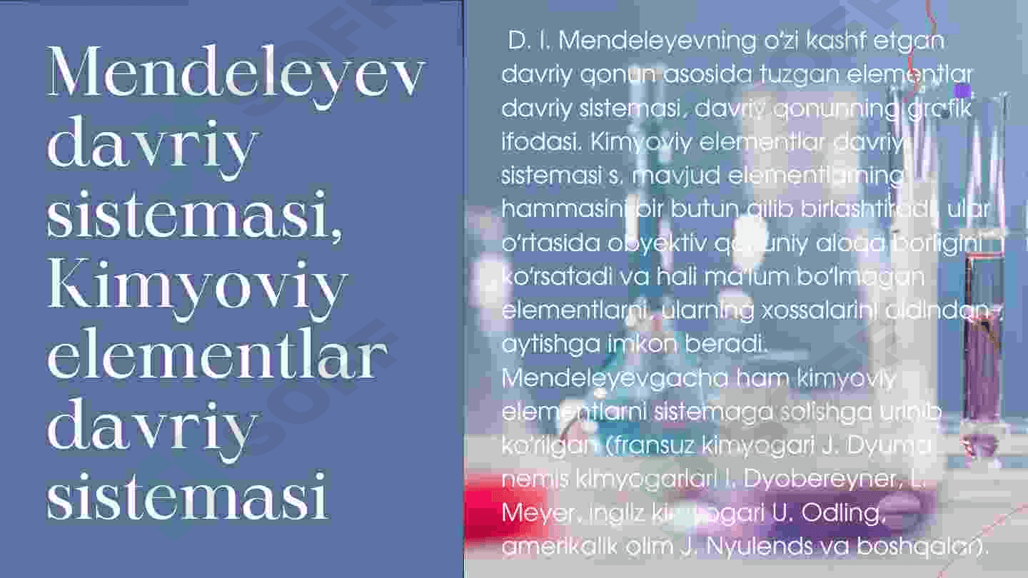 Murakkab moddalar xossalarining davriy o'zgarishi. 4