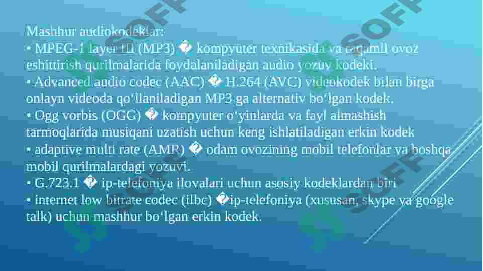 Kompyuterdagi tovushlar xilma-xilligi 4