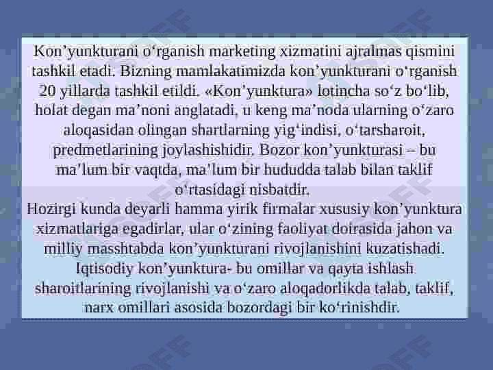 Tovorlar bozori konyukturas o'zgarishlarini prognozlash 4