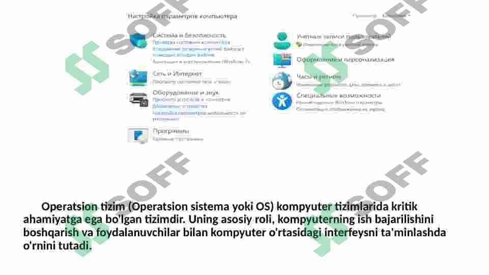 Operatsion tizimlarini o‘rnatish, sozlash va yangilash. 4