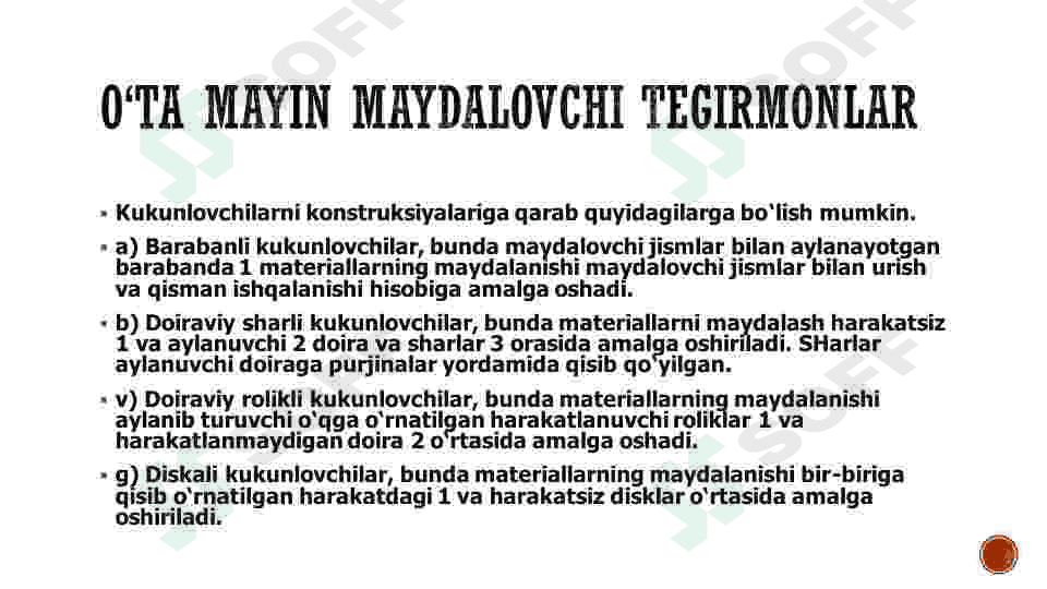 O‘ta mayin maydalovchibtegirmonlar 4
