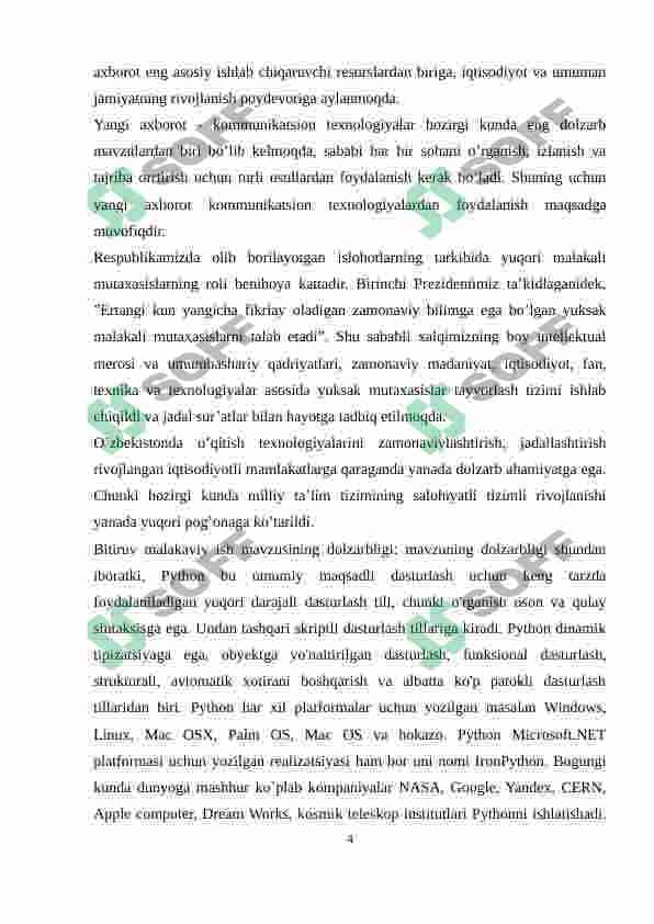 Bokeh kutubxonasi va imkoniyatlari kurs ishi 4