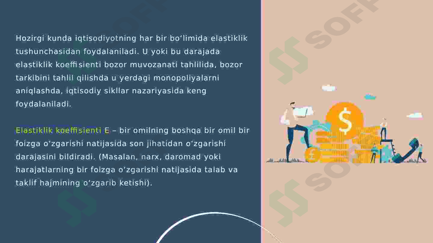 Talab va taklif elastikligi ko‘rsatkichlarining bozor holati tahlilidagi o‘rni 4