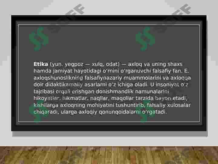 etika va estetika. madaniyat 4