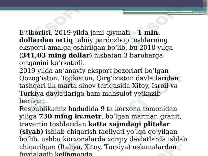 Tabiy tosh materiallar asosidagi mahsulotlar 4