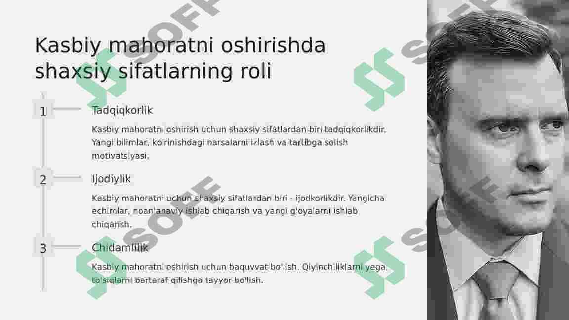 Kasbiy mahorat va uni rivojlantirish omillari 4