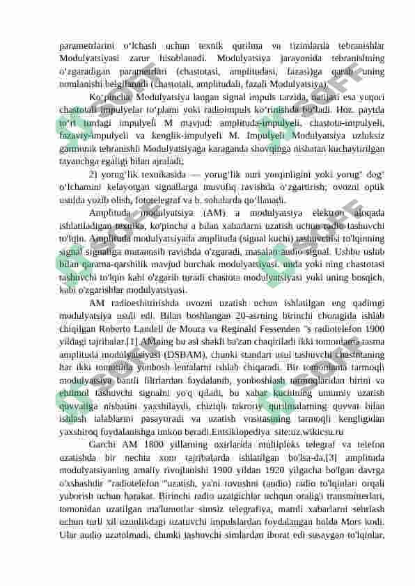 Uzluksiz signallarni raqamli uzatish 4