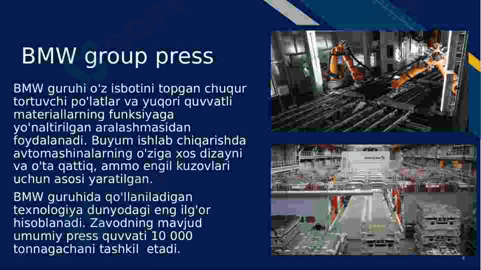 BMW va UzAutoMotors. Avtomobil  ishlab chiqarish 4