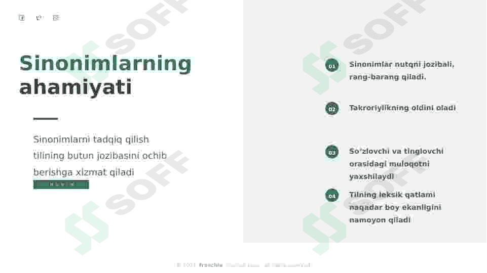 Sinonimlar va omonimlar lug'ati (ta'rif, muxtasar tarix va misollar) 4