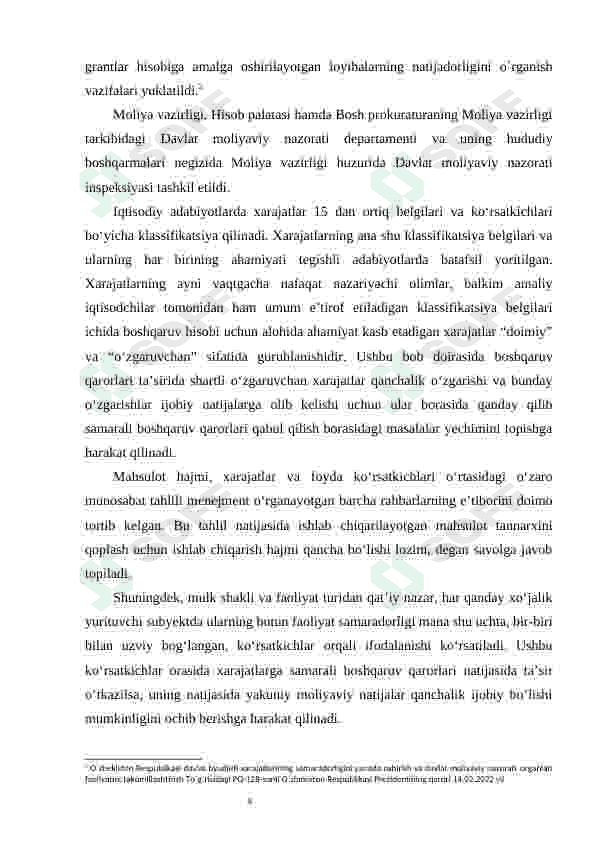 Davr xarajatlari hisobini yuritish 4