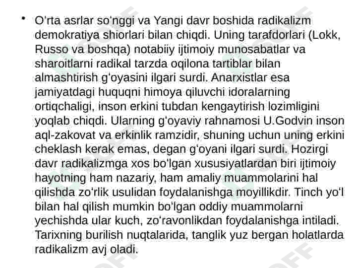 Radikalizm, Ekstremizm, Terrorizm 4