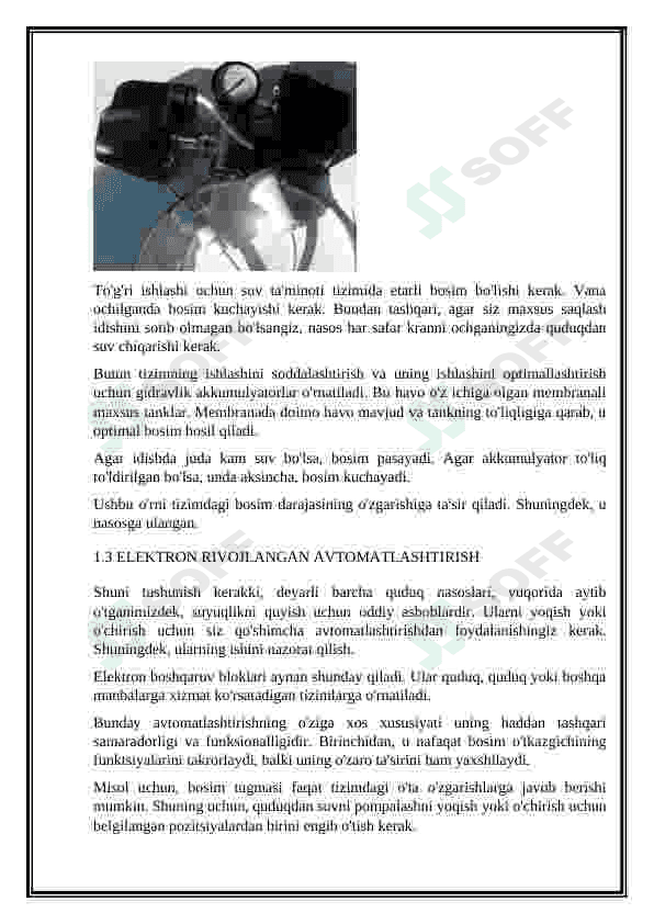 QUVURLI QUDUQLARDAN SUV OLISH NASOS STANSIYALARINING ELEMENTLARI TARKIBINI TUSHUNTIRIB BERING 4
