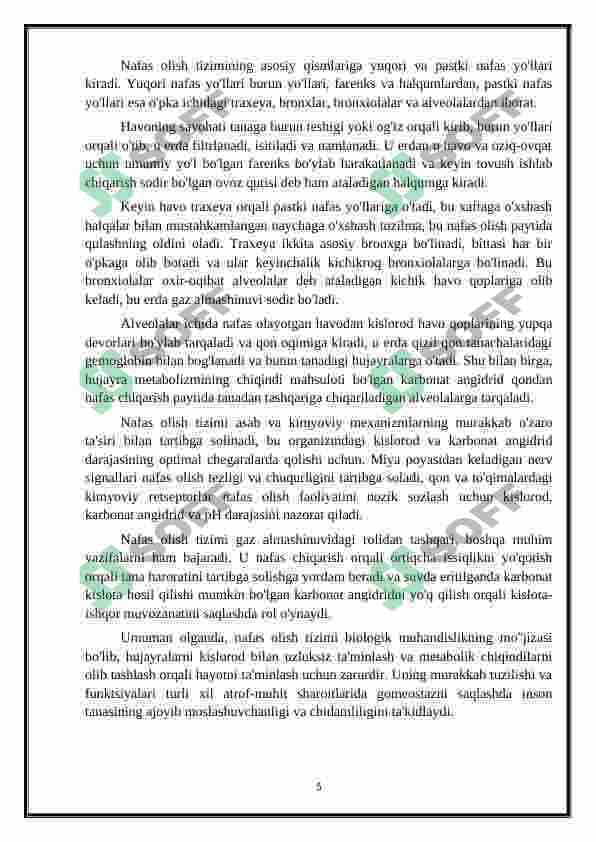 Nafas olish sistemasi 4
